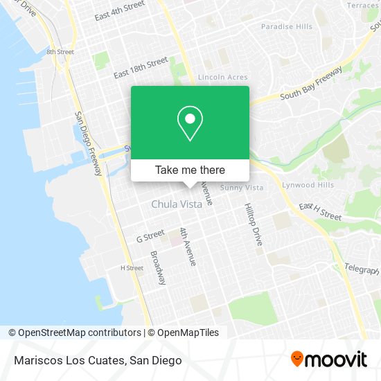 Mariscos Los Cuates map