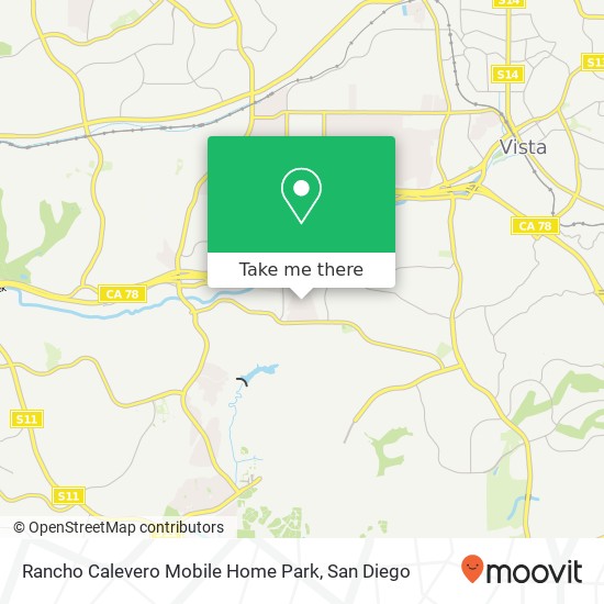 Mapa de Rancho Calevero Mobile Home Park