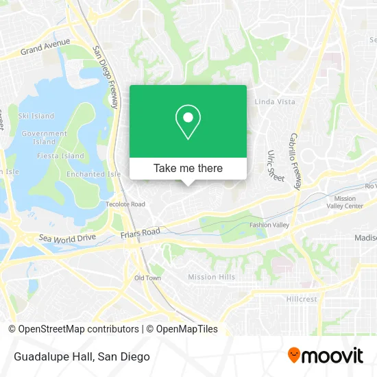 Mapa de Guadalupe Hall