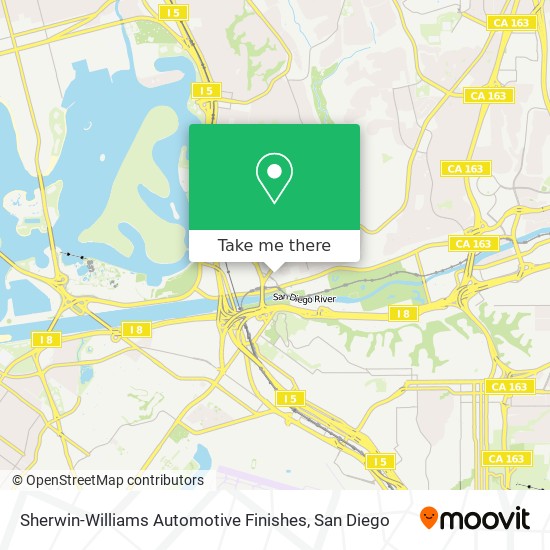 Mapa de Sherwin-Williams Automotive Finishes