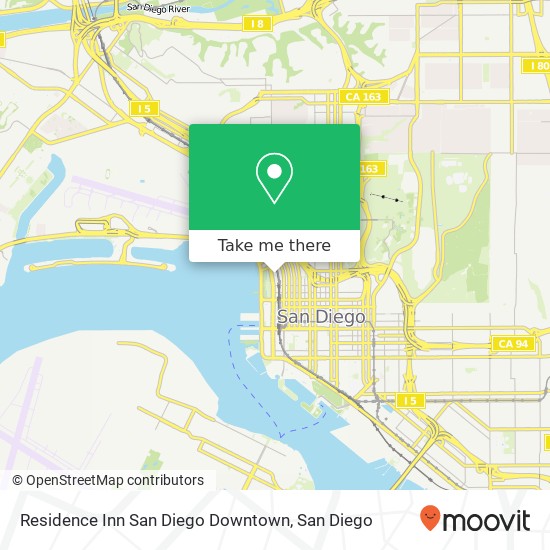 Residence Inn San Diego Downtown map