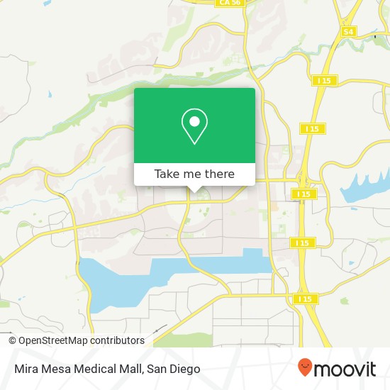 Mira Mesa Medical Mall map