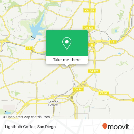 Lightbulb Coffee map