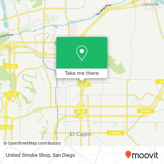 Mapa de United Smoke Shop