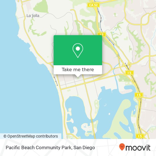 Pacific Beach Community Park map