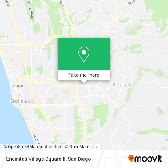 Mapa de Encinitas Village Square II