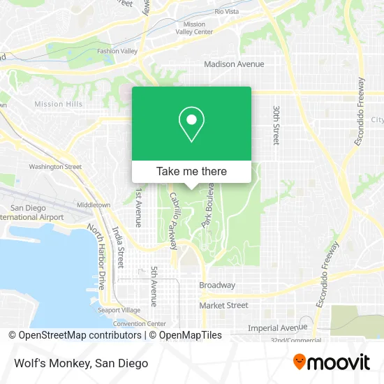 Mapa de Wolf's Monkey
