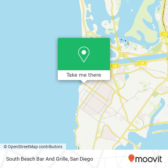 South Beach Bar And Grille map