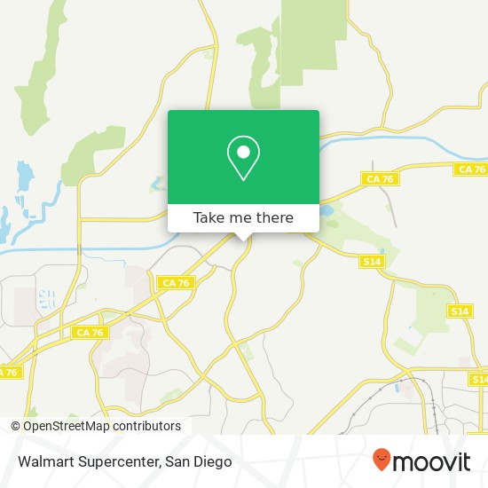 Mapa de Walmart Supercenter