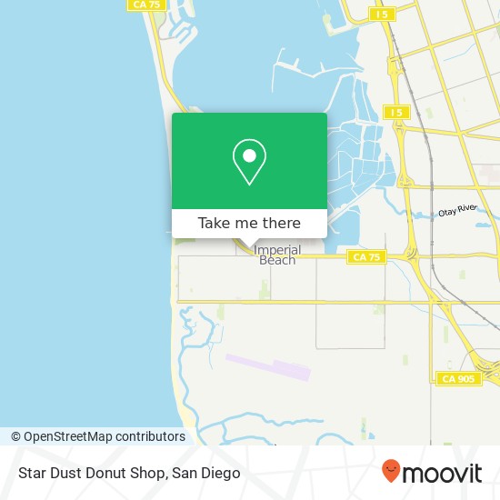 Star Dust Donut Shop map