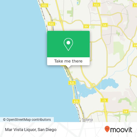 Mapa de Mar Vista Liquor