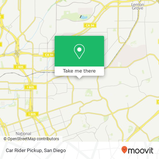 Car Rider Pickup map