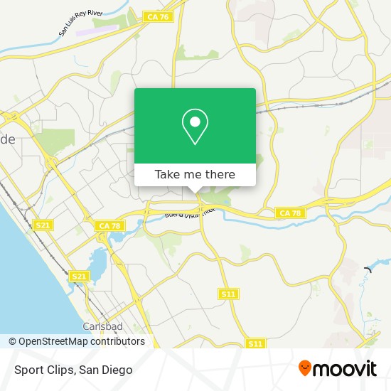 Sport Clips map