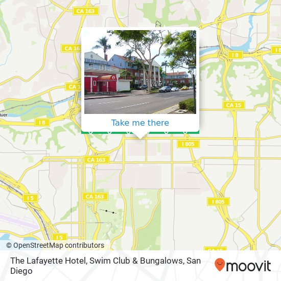 Mapa de The Lafayette Hotel, Swim Club & Bungalows