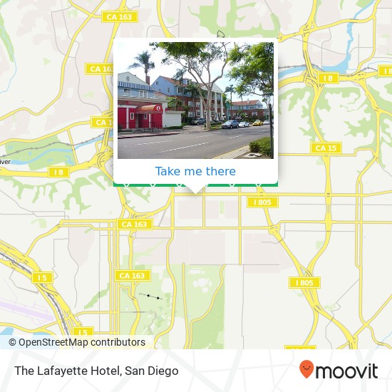 The Lafayette Hotel map