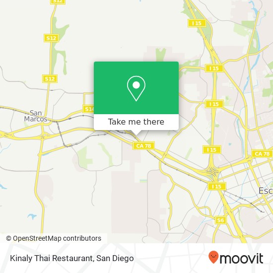 Mapa de Kinaly Thai Restaurant