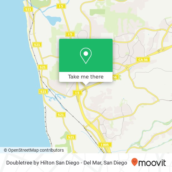 Doubletree by Hilton San Diego - Del Mar map