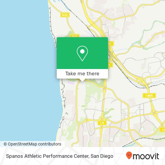 Mapa de Spanos Athletic Performance Center