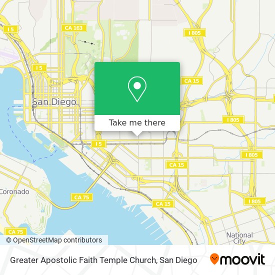 Mapa de Greater Apostolic Faith Temple Church