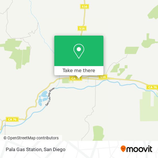 Pala Gas Station map