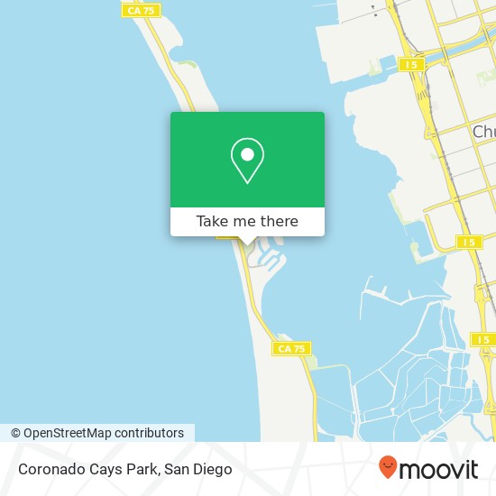 Coronado Cays Park map