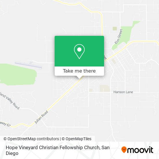 Hope Vineyard Christian Fellowship Church map