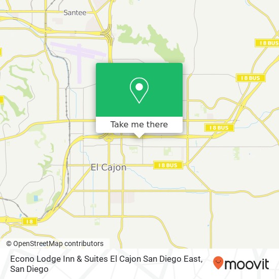 Econo Lodge Inn & Suites El Cajon San Diego East map