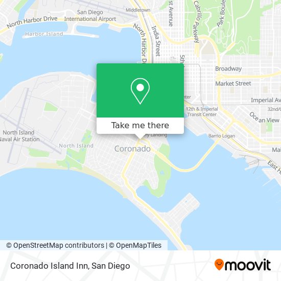 Coronado Island Inn map