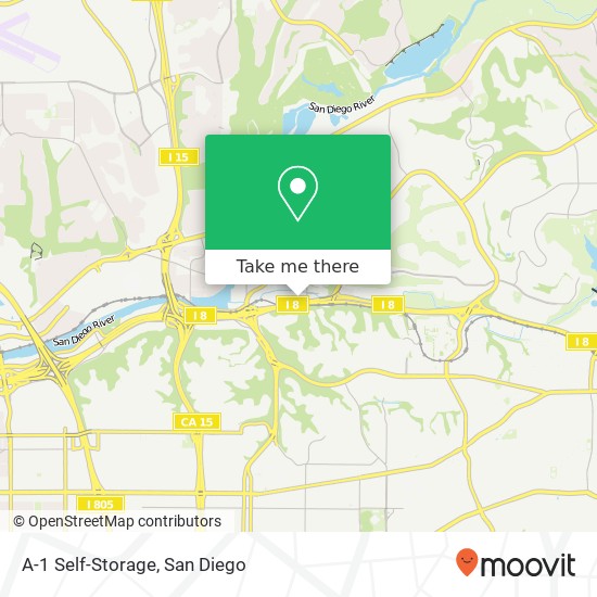 Mapa de A-1 Self-Storage