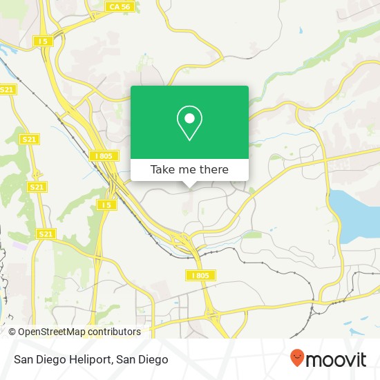 Mapa de San Diego Heliport
