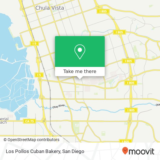 Los Pollos Cuban Bakery map