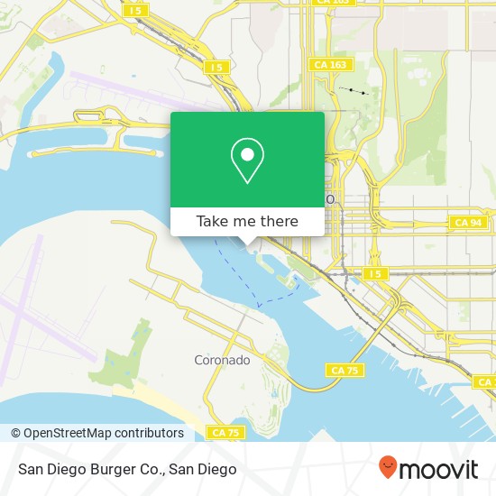 San Diego Burger Co. map