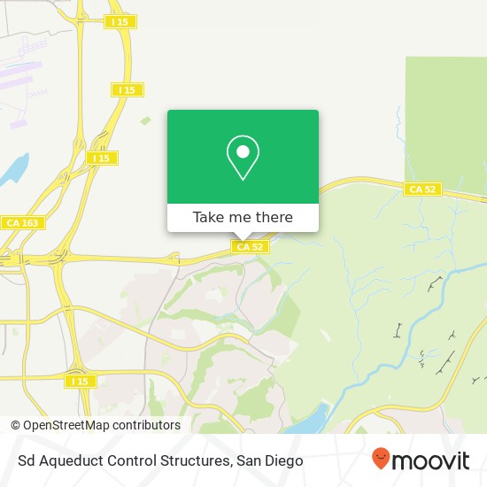 Mapa de Sd Aqueduct Control Structures