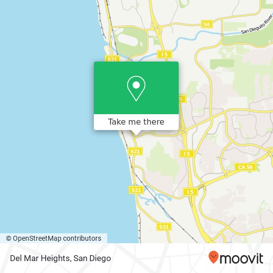 Mapa de Del Mar Heights