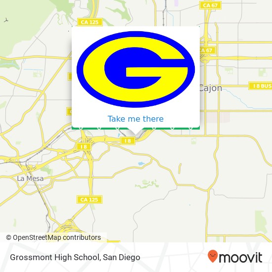 Grossmont High School map