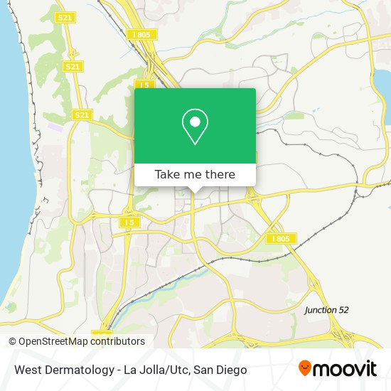 Mapa de West Dermatology - La Jolla / Utc