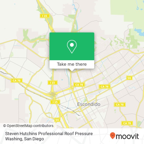 Steven Hutchins Professional Roof Pressure Washing map