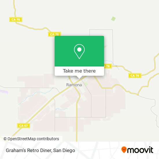 Graham's Retro Diner map