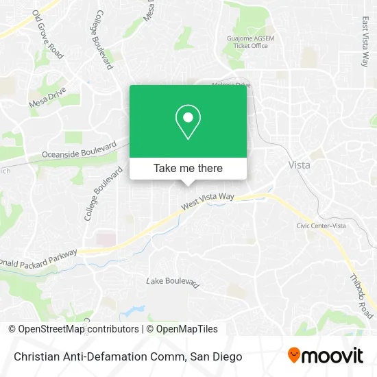 Mapa de Christian Anti-Defamation Comm