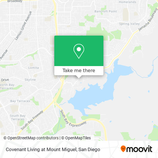 Covenant Living at Mount Miguel map