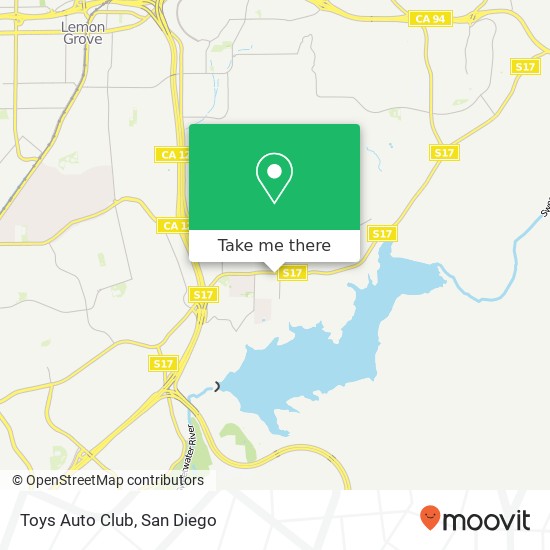Toys Auto Club map