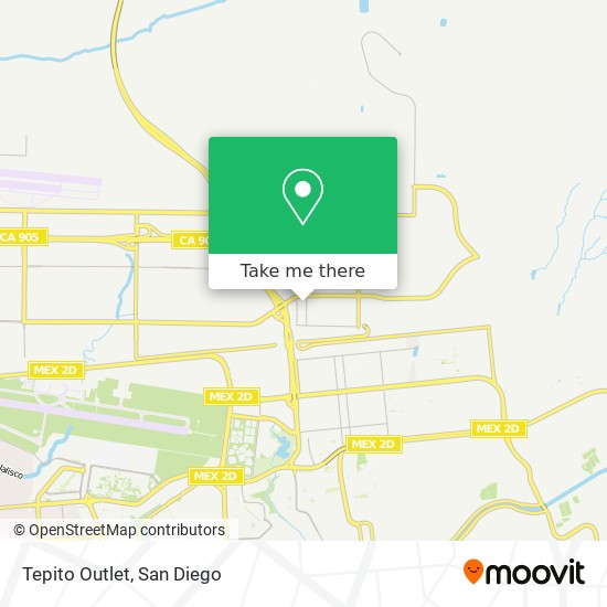 Tepito Outlet map