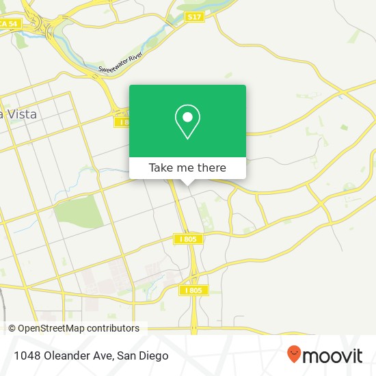 Mapa de 1048 Oleander Ave