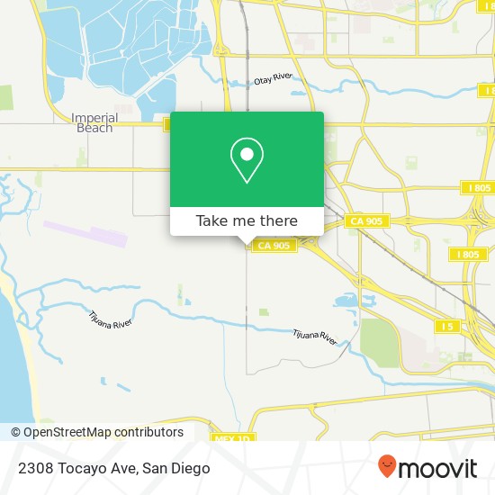 Mapa de 2308 Tocayo Ave