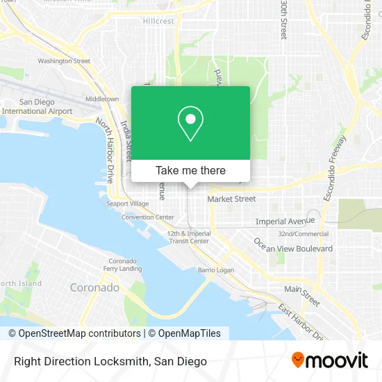 Mapa de Right Direction Locksmith