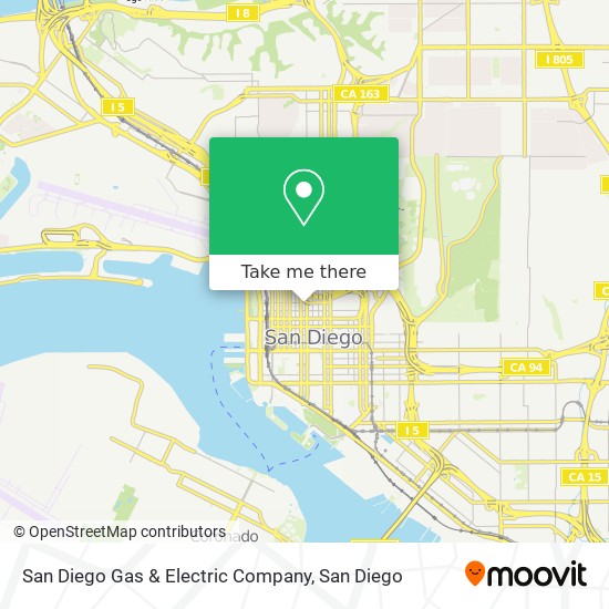 Mapa de San Diego Gas & Electric Company