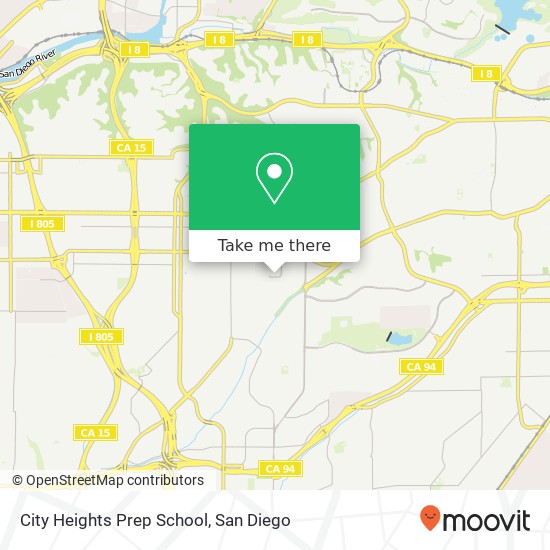 Mapa de City Heights Prep School