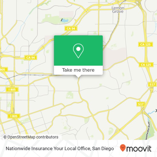 Nationwide Insurance Your Local Office map