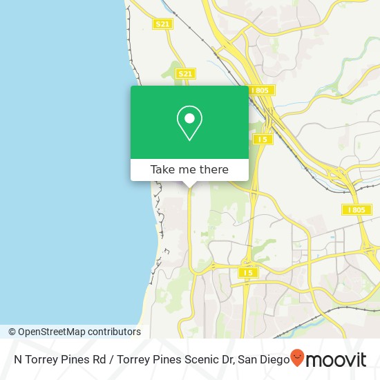 N Torrey Pines Rd / Torrey Pines Scenic Dr map