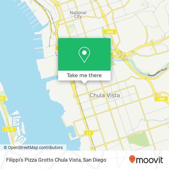 Filippi's Pizza Grotto Chula Vista map